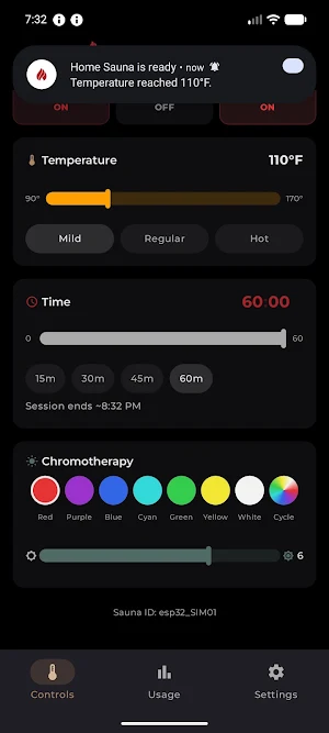 Health Mate Sauna Screenshot 3