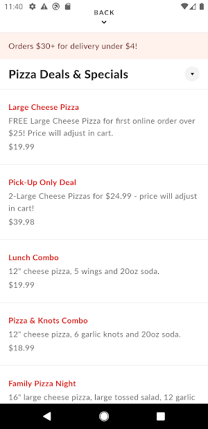DJ's Pizza Shelton Screenshot 2