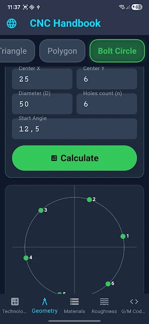 CNC Material & Calculator Screenshot 3