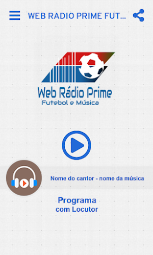 Web Rádio Prime Futebol e Música Screenshot 0