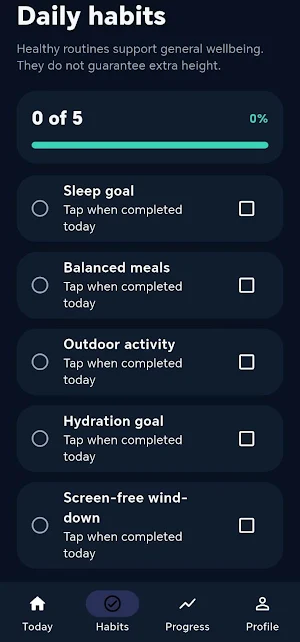 Eliventa: Growth Tracker Screenshot 2