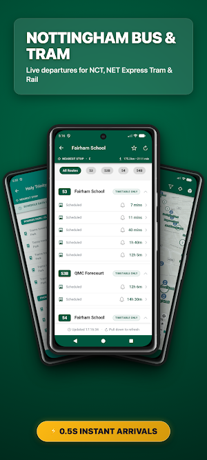 Notts Live Bus & Tram Times Screenshot 0