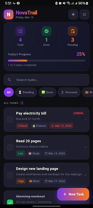 NovaTrail Screenshot 1