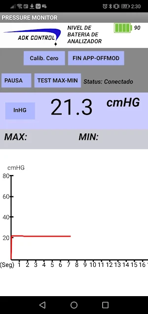 Vacuum Analyzer AD70V Screenshot 1