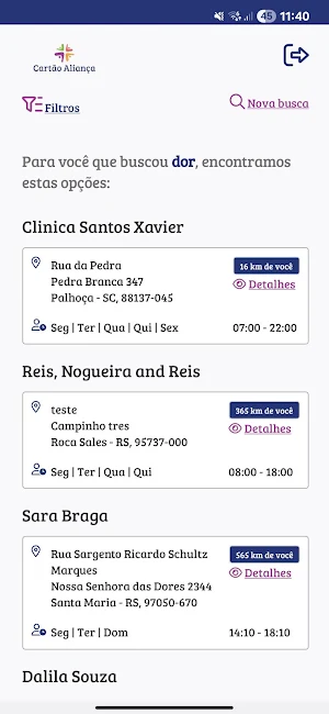Cartão Aliança Screenshot 1