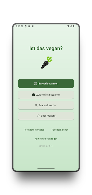 Ist das vegan? - Scanner App Screenshot 0