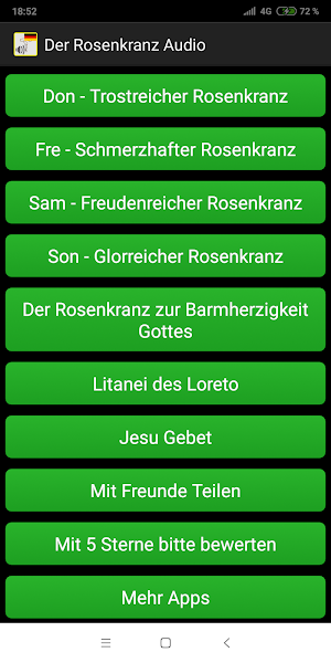 Rosenkranz Deutsch Audio Screenshot 1