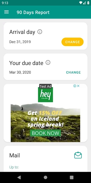 90 Days Report Calculator Screenshot 0