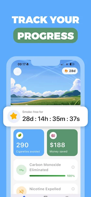 Stop Smoking Tracker: Tobaquit Screenshot 1