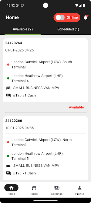 YRE Chauffeurs Screenshot 0