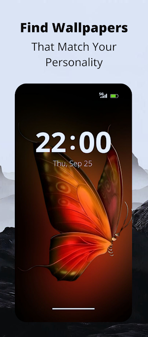 Neon Butterfly Glow Wallpaper Screenshot 1