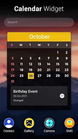Calendar Widget with Event Screenshot 1