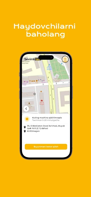 SevimliTaxi - Mijozlar ilovasi Screenshot 2