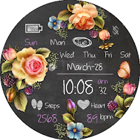 BFF41- Blackboard Art Rose