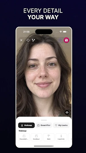 Makeup simulator: Photo Editor Screenshot 2