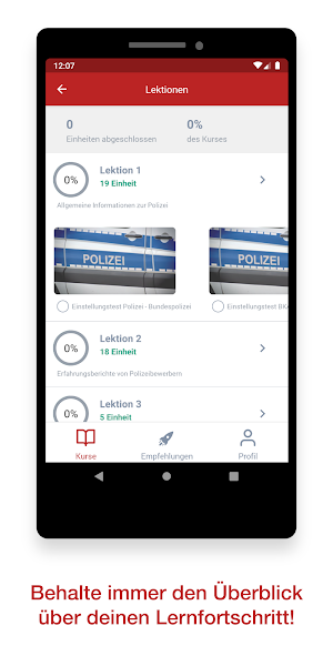 Polizei Karriere/ Eignungstest Screenshot 2