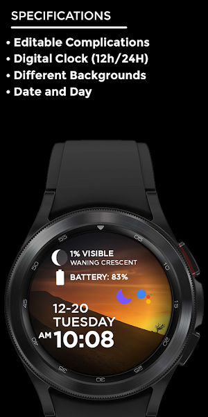 Placidnight - watch face Screenshot 3