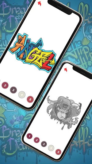 Graffiti Pixel Color By Number Screenshot 3