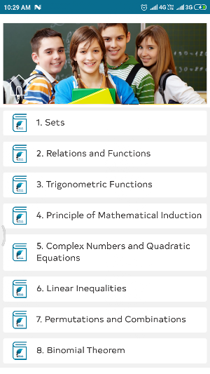 NCERT Solutions Class 11 Maths in English Offline Screenshot 1