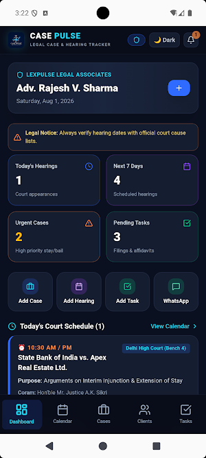 Case Pulse - Hearing Tracker Screenshot 0