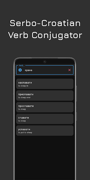 Serbian Verb Conjugator Screenshot 0