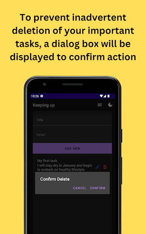 Keeping Up - Task manager app Screenshot 2