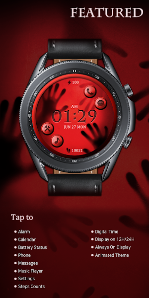 Red Window Behind U_Watchface Screenshot 0