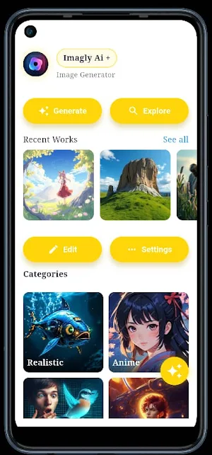 Imagly AI - AI Image Generator Screenshot 1