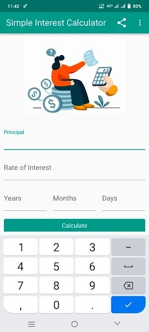 Simple Interest Formula Screenshot 0
