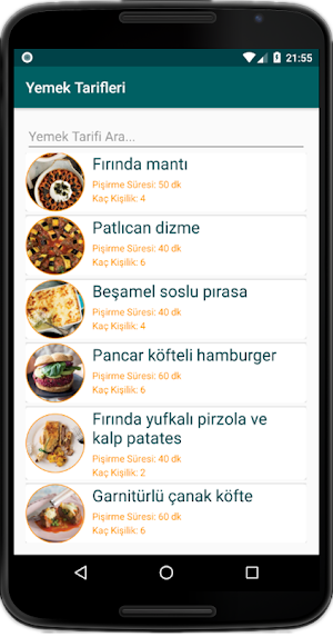 İnternetsiz Yemek Tarifleri (Yüzlerce Resimli) Screenshot 0