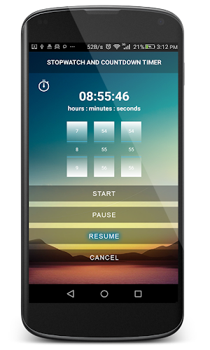 Stopwatch and Countdown Timer Screenshot 3