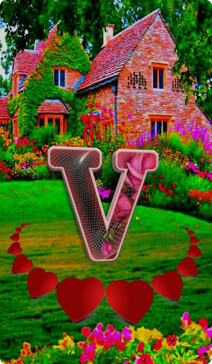 V Name Wallpaper Screenshot 1