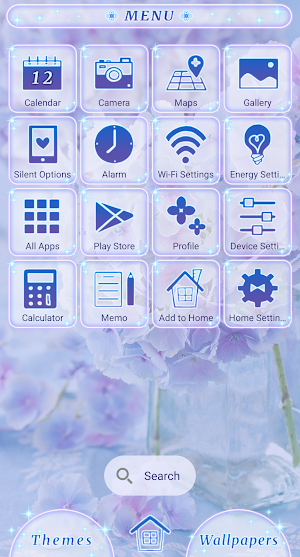 Refreshing Hydrangea Theme Screenshot 1