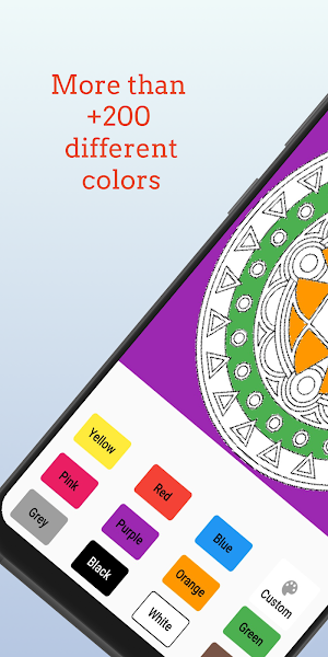 Mandala Painting - Pick Color and Paint Mandala Screenshot 0