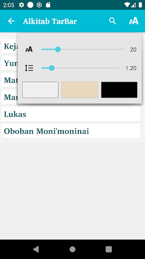 Alkitab TarBar Screenshot 3