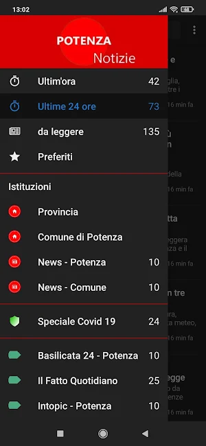 Potenza notizie Screenshot 0