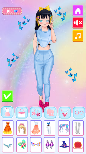 Anime Girls Dress Up Challenge Screenshot 0