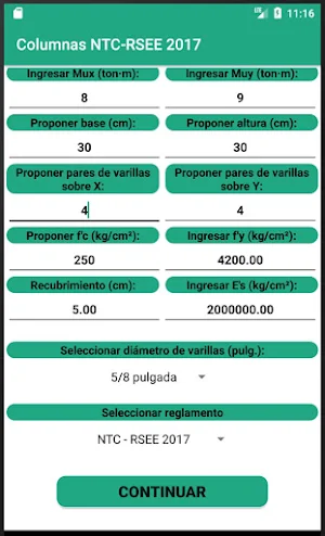 Diseño de columnas NTC - RSEE 2017 Screenshot 2