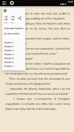 PRIDE AND PREJUDICE by Jane Austen Screenshot 1