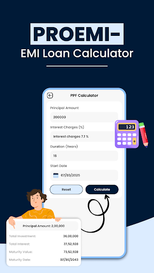 PROEMI - EMI Loan Calculator Screenshot 3