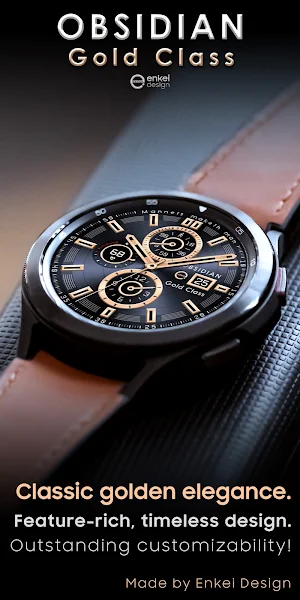 OBSIDIAN Gold Class watch face Screenshot 0