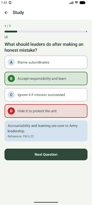 RankUp: Army Board Prep 2026 Screenshot 1