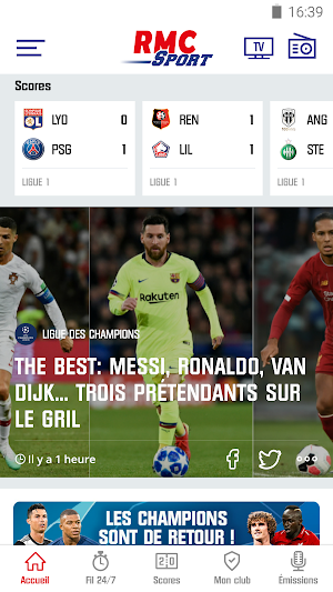 RMC Sport News - Actu Foot et Sports en direct Screenshot 0