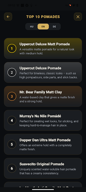 Pomade App Screenshot 1