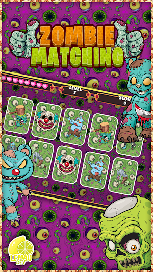 Zombie Matching Card Game Mania Screenshot 1