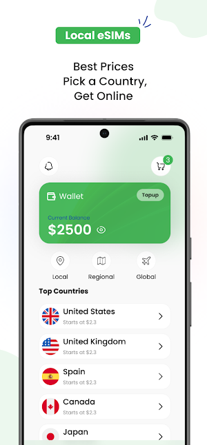 Smart eSIM – Travel Data Screenshot 0