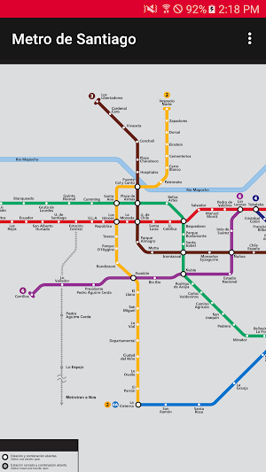 Metro de Santiago Chile (Sin Internet) Screenshot 1
