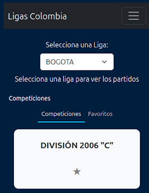 Ligas de futbol Colombia Screenshot 1