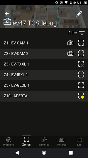 Tecnoalarm evolution Screenshot 2