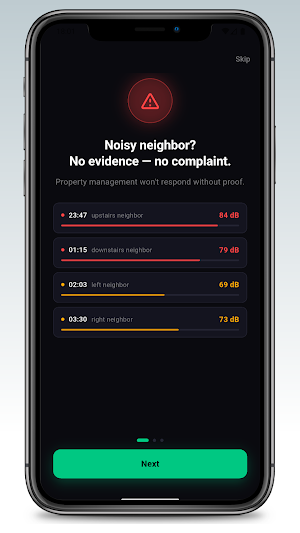 Noise Log – Neighbor Complaint Screenshot 0